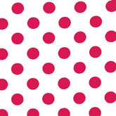 Red Polka Dot Printed Plastic Table Covers | 48 Count